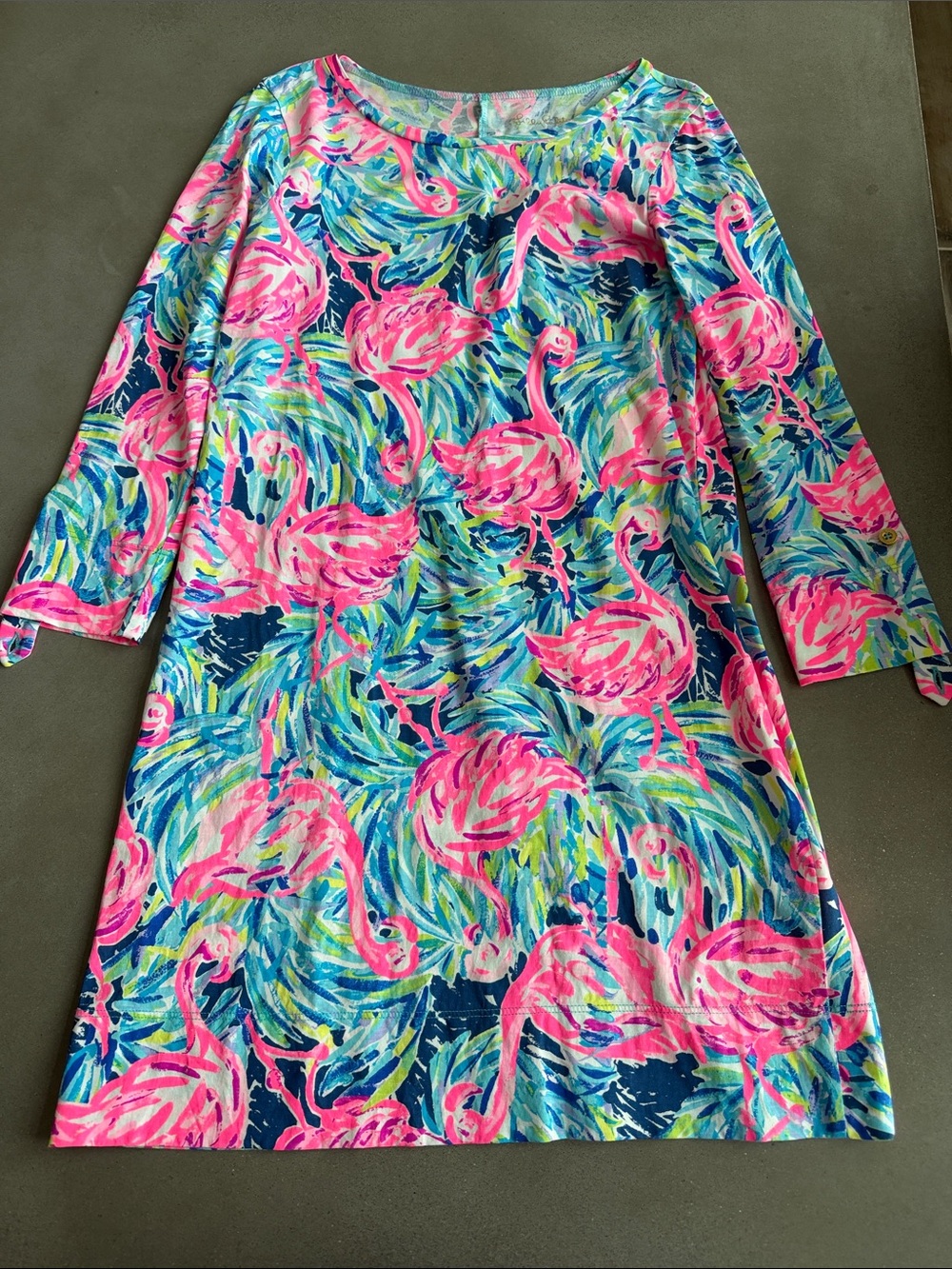 Lilly Pulitzer Pink Flamingo Print Dress